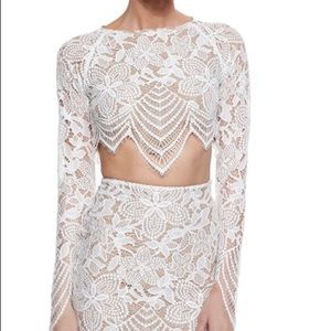 For Love and Lemons Crop & Skirt set